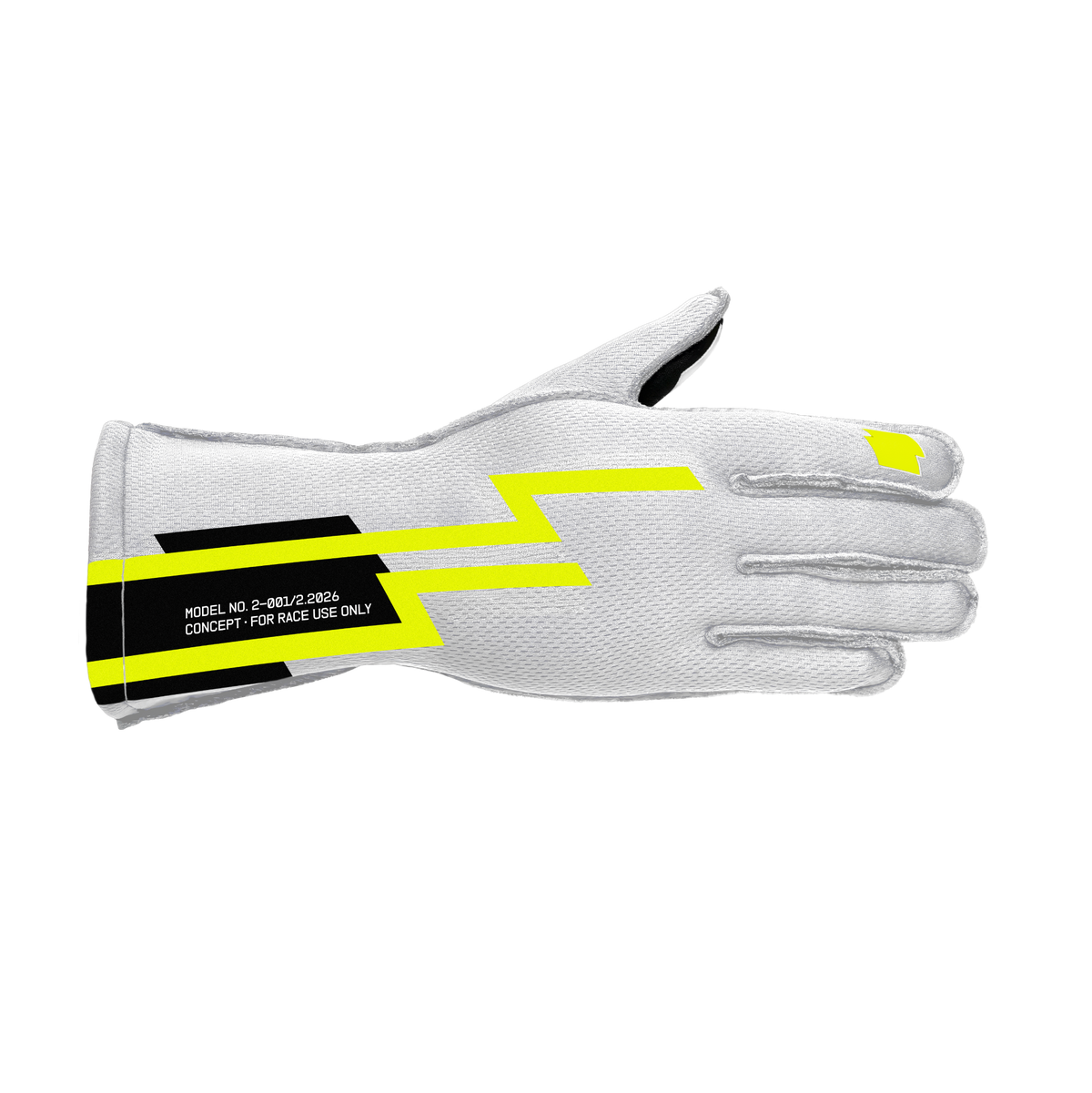 OFFSET CONCEPT FIA Gloves - White and Yellow