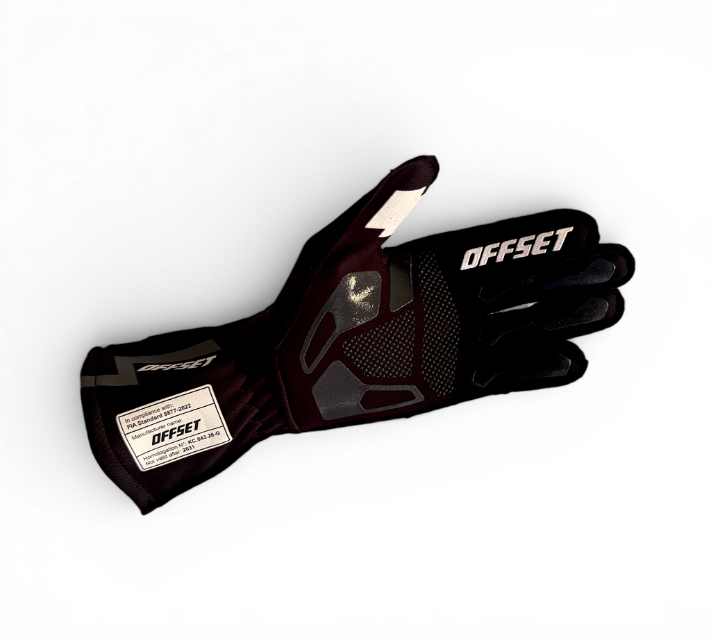 OFFSET CONCEPT FIA Gloves - Black Ghost