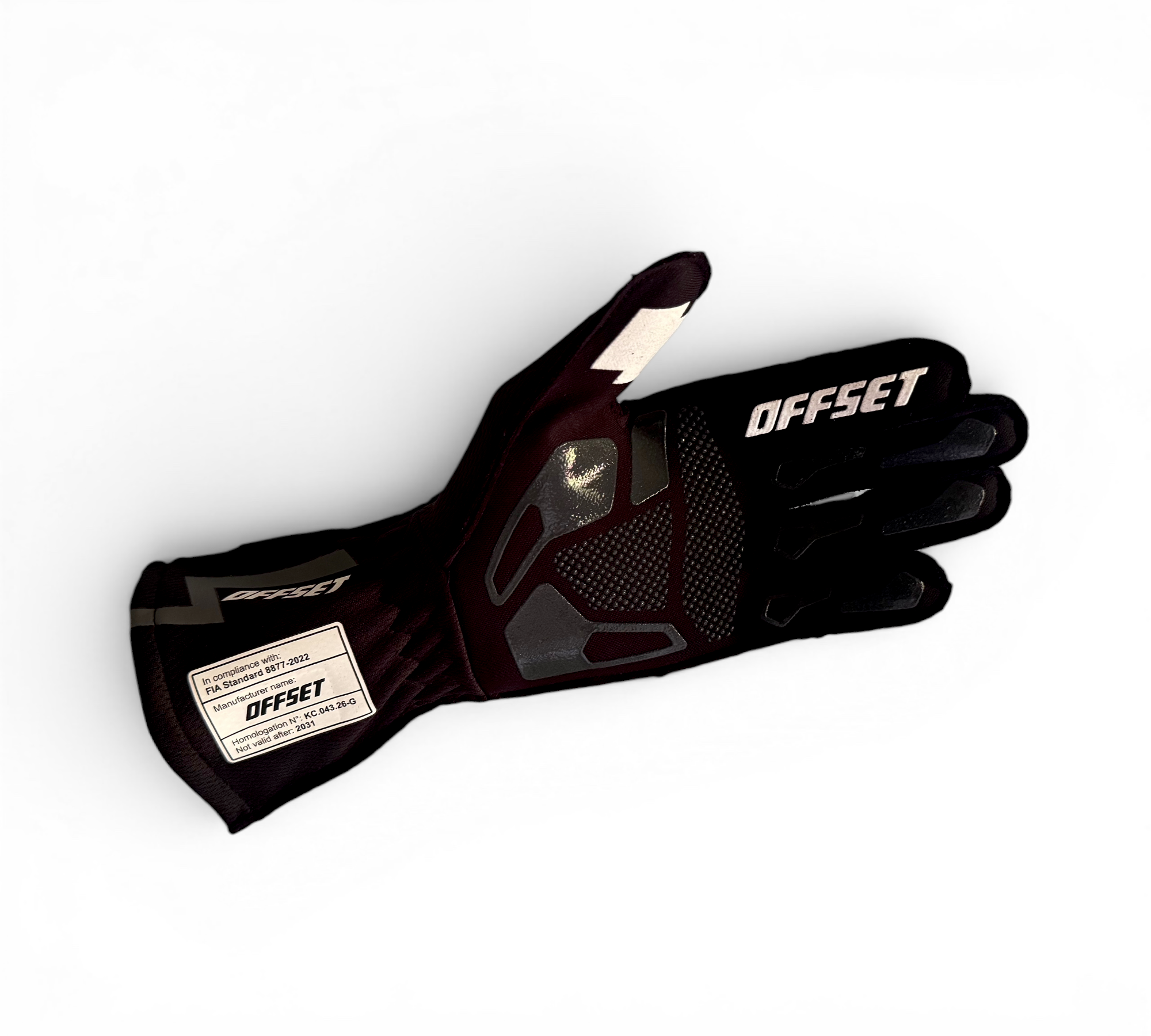 OFFSET CONCEPT FIA Gloves - Black Ghost