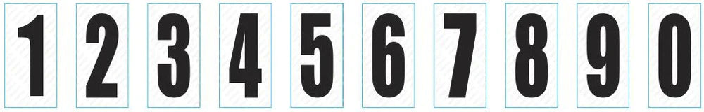 Kartech Number Side Pod White|Black