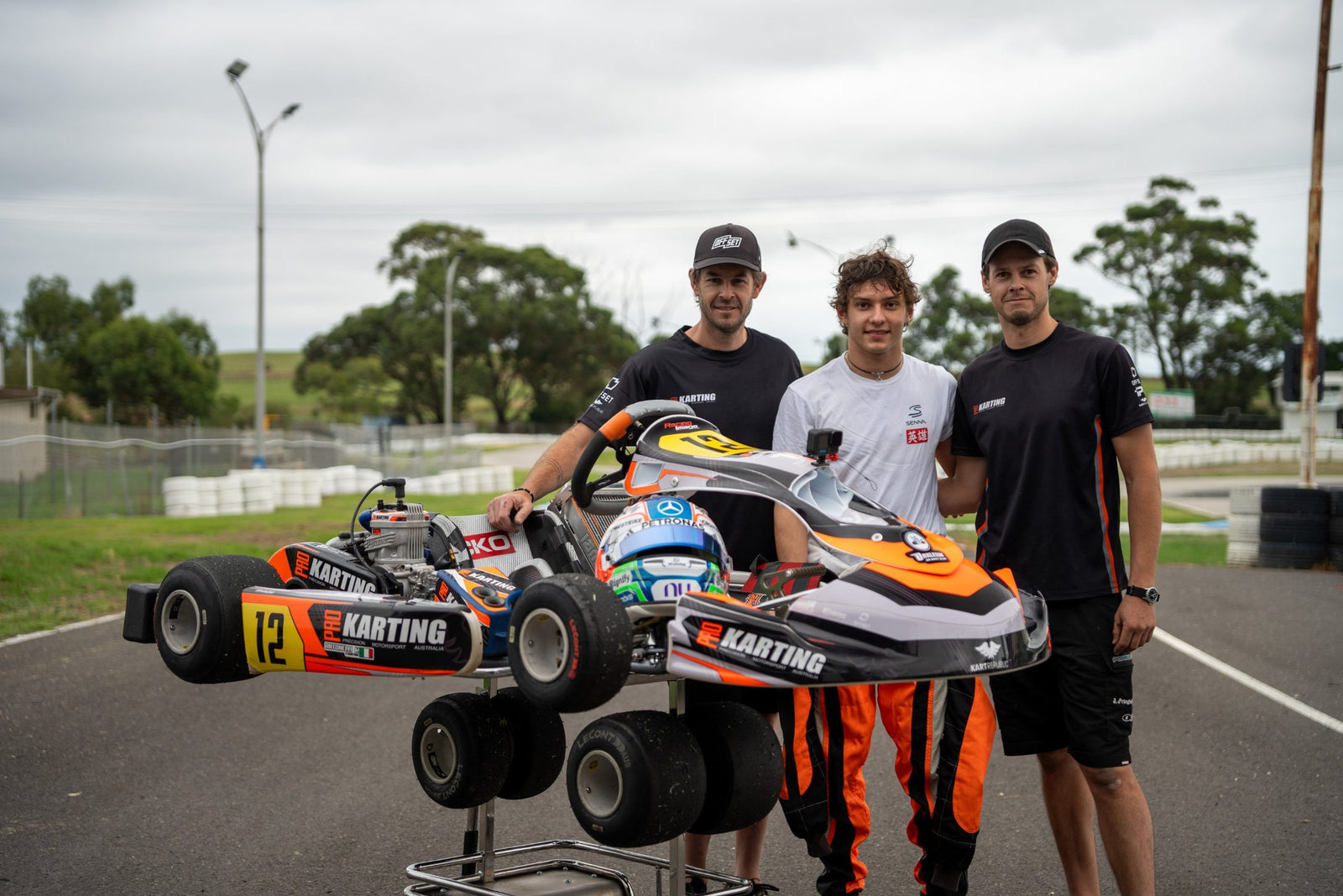 Kimi Antonelli with the Prokarting team and his Prokarting-prepared Kart Republic